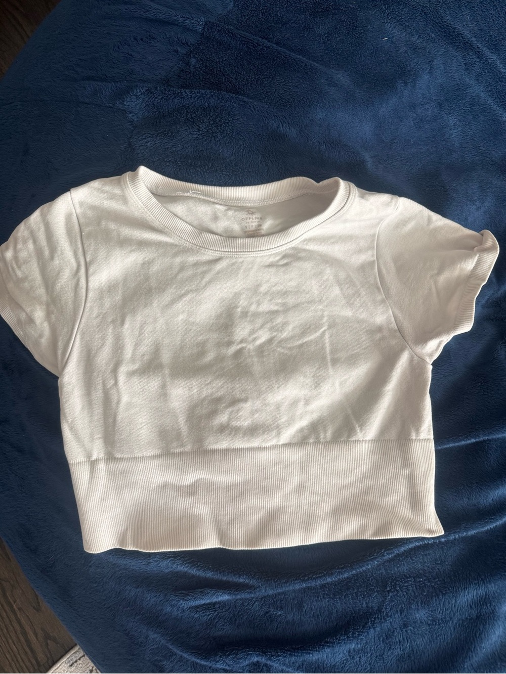 Classic White Short Sleeve Crop Top